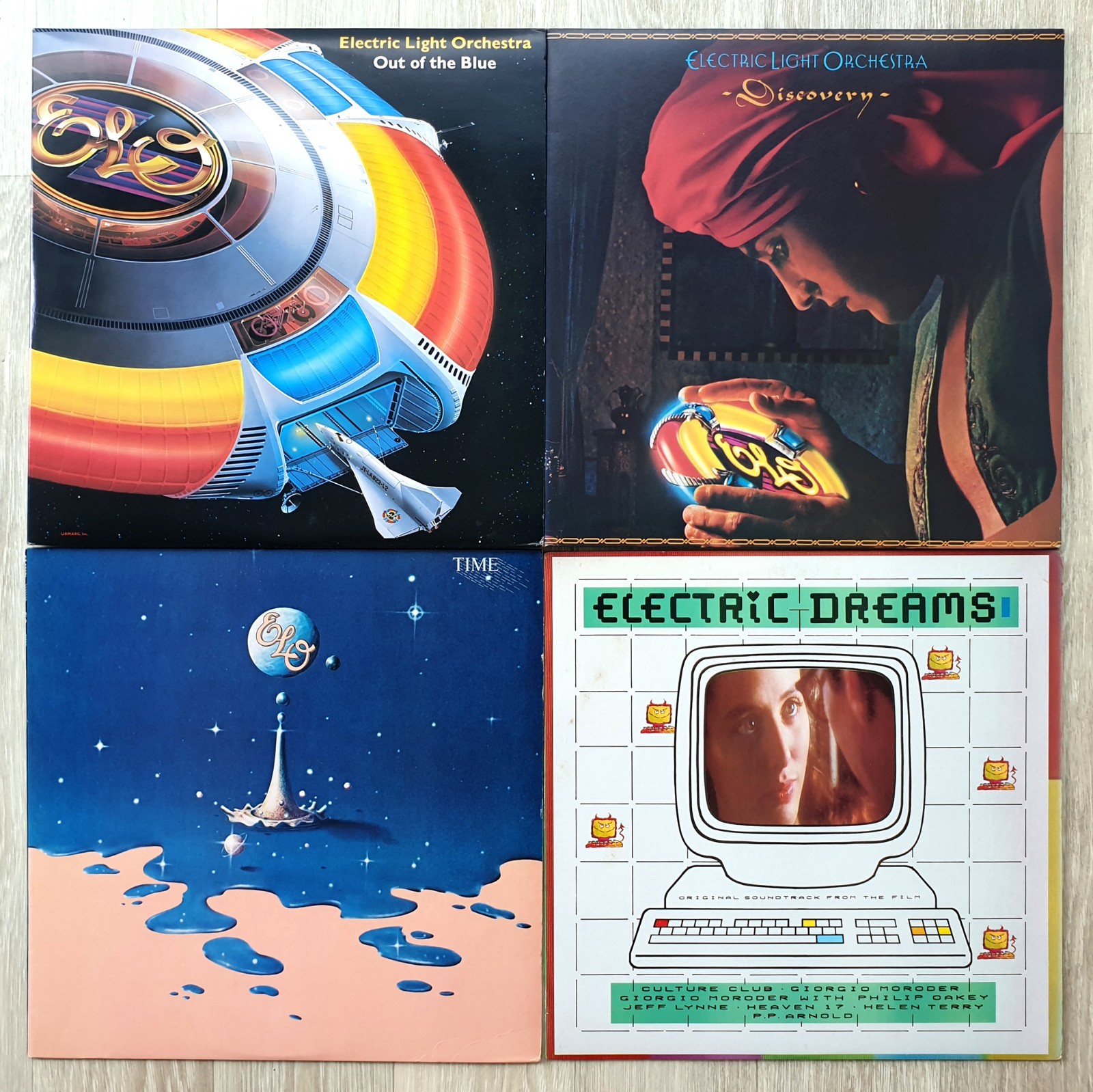 Electric Light Orchestra Lot 4LP Out Of The Blue Discovery Time Electric Dreams