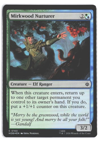 Lamina Mirkwood Nurturer Lo Hobbit MTG #160