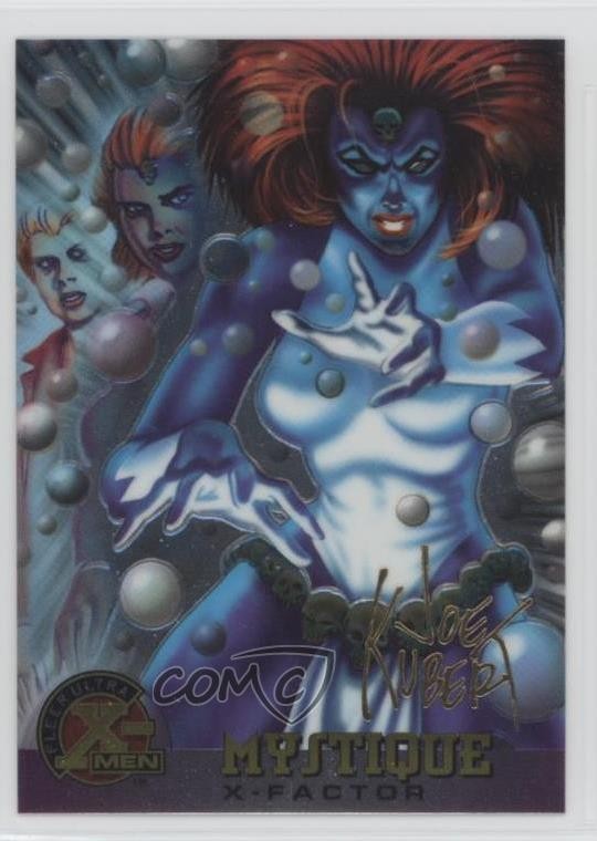 1995 Fleer Ultra Marvel X-Men All-Chromium Gold Foil Signature Mystique #16 2r7