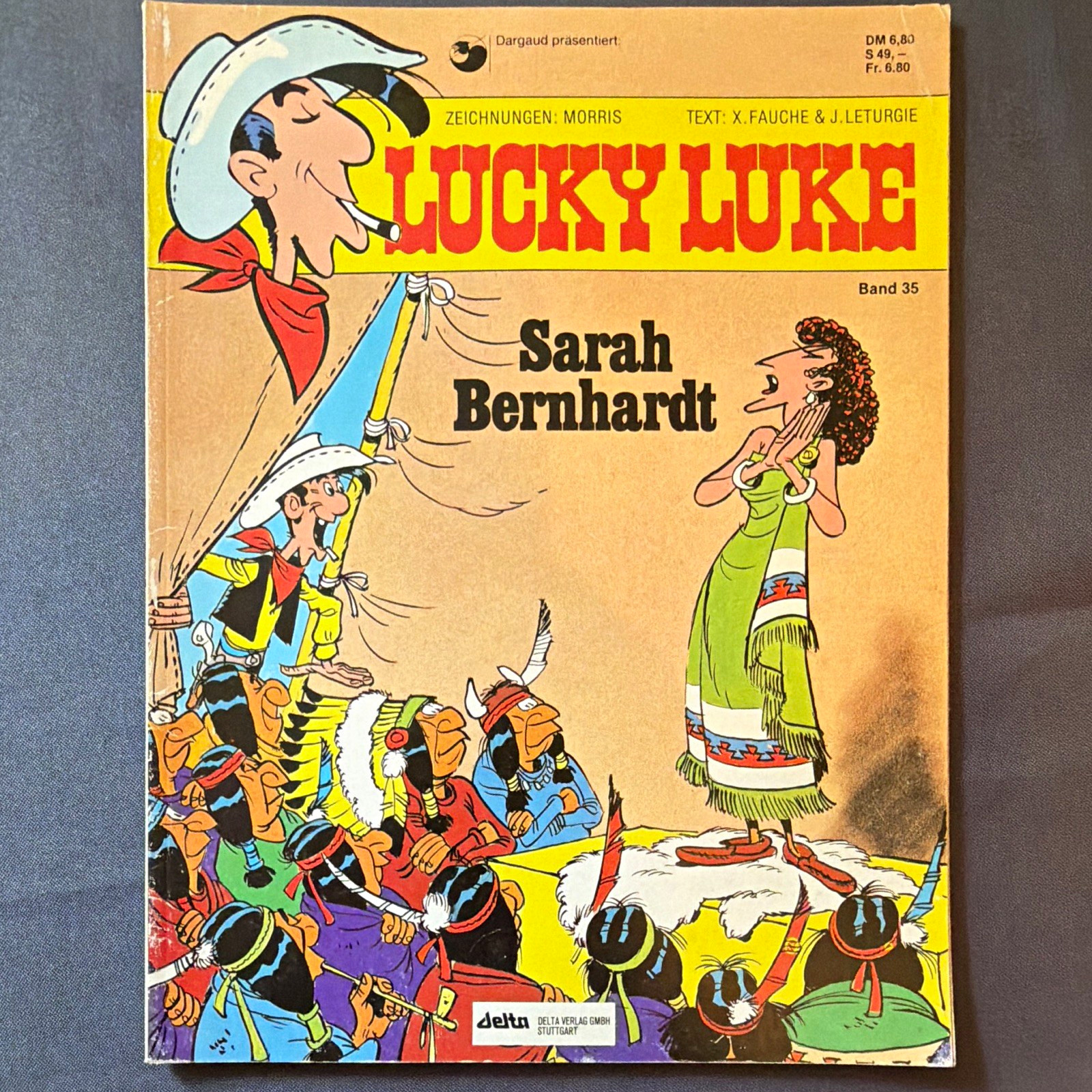 delta Lucky Luke - Sarah Bernhardt - volume 35 - Morris, Fauche & Léturgie tedesco