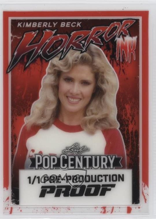 2024 Leaf Metal Pop Century Horror Ink 1/1 Kimberly Beck #HI-KB1 1t5