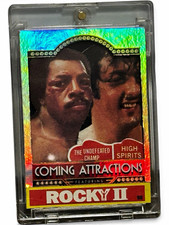 Rocky II Coming Attractions Holographic ART Piece Trading Card - 1/1
