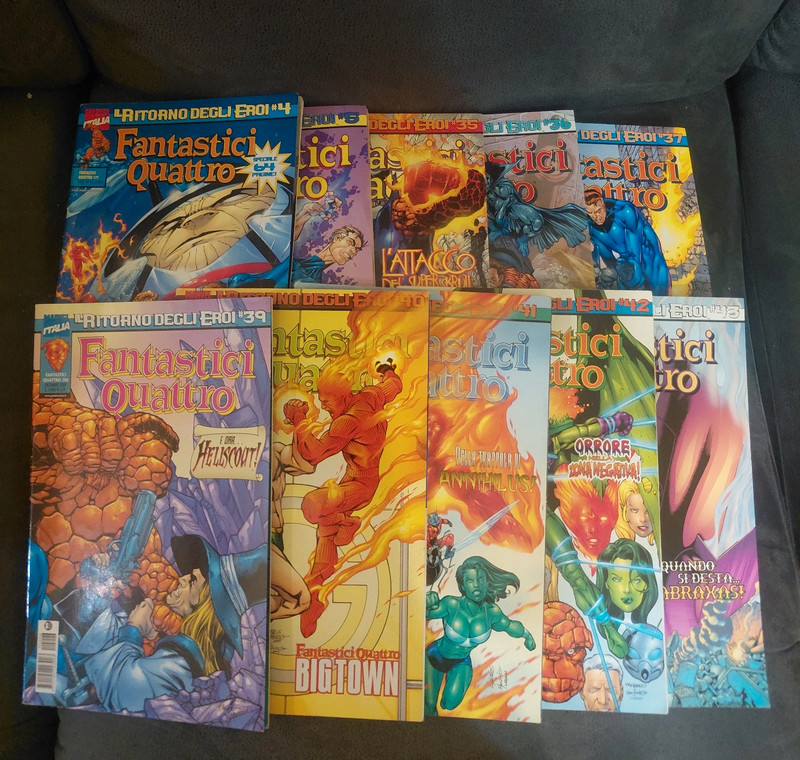 Set 10 fumetti - Fantastici Quattro - Il ritorno degli  eroi