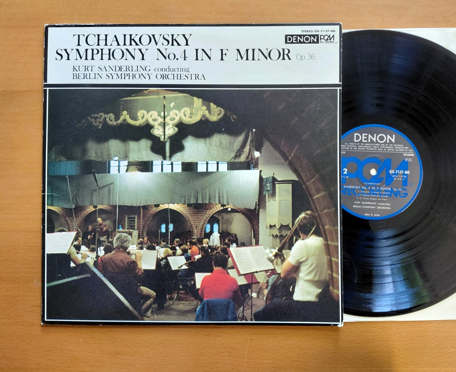Tchaikovsky Symphony no. 4 Kurt Sanderling 1978 Denon OX-7137-ND Japan