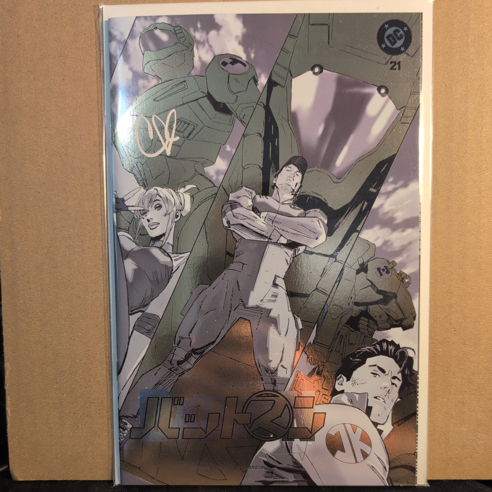 Absolute Batman #21 Clay Mann Boyz variante ORO firmato con certificato di autenticità