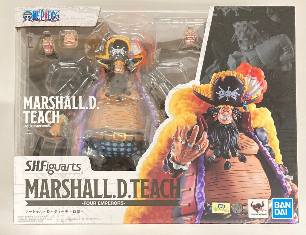S.H.Figuarts One Piece Marshall D. Teach Four Emperors BANDAI SPIRITS Japan W/Bo