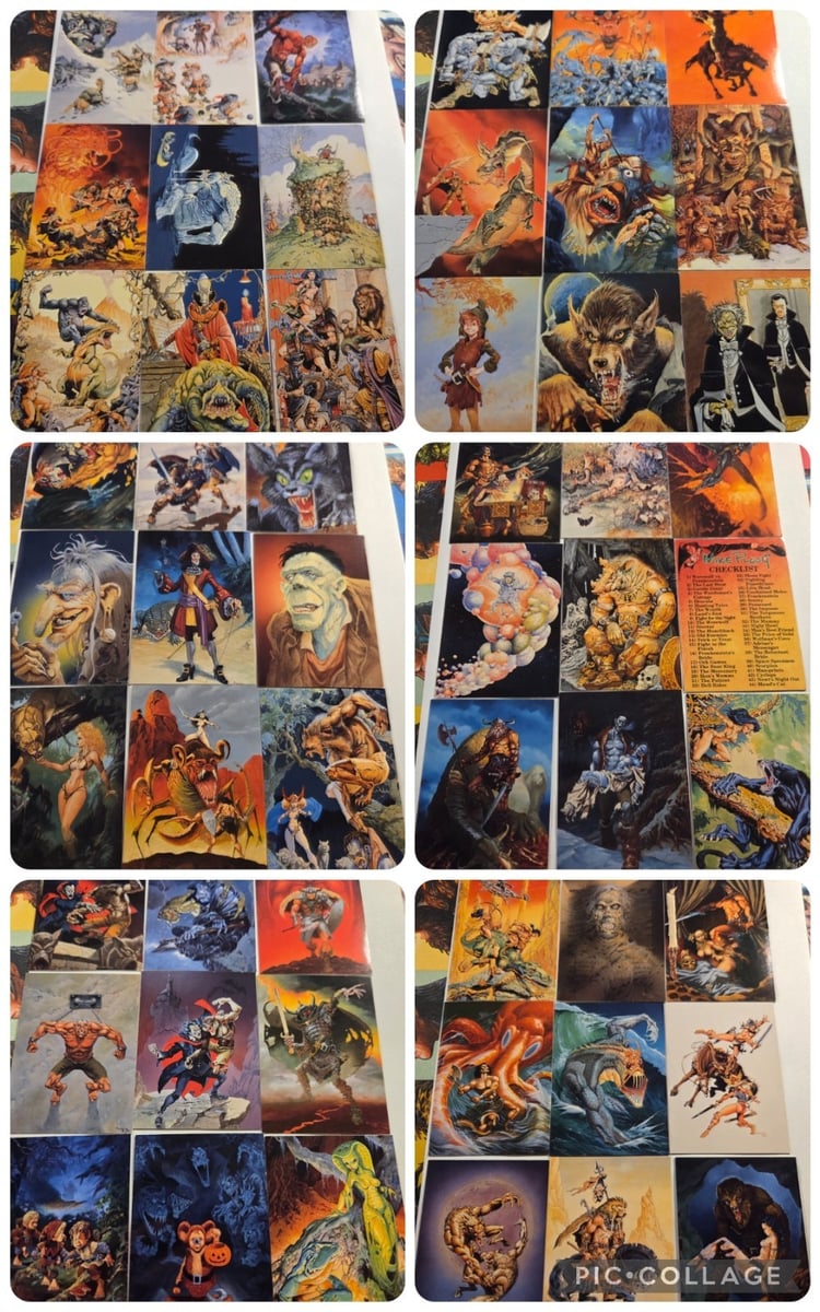 1994 Mike Ploog Fantasy Art Cards Barbarian Vampires Werewolves Halloween Horror