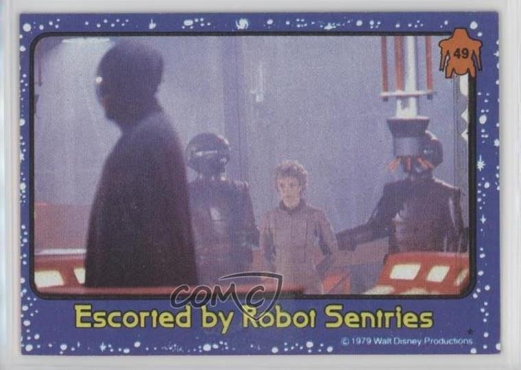 1979 Topps The Black Hole Escorted By Robot Sentries #49 1md