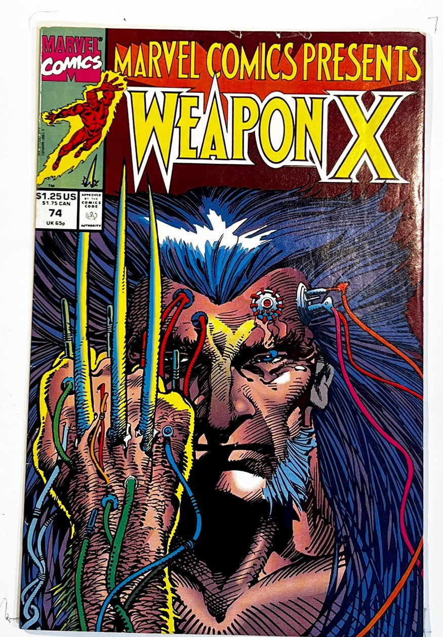 Marvel Comics Presents #74 - Weapon X - Many Pics - VG - combine shipping!