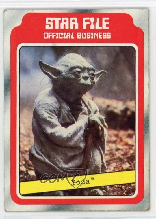 1980 Topps Star Wars: The Empire Strikes Back Star File Yoda #9 10gd