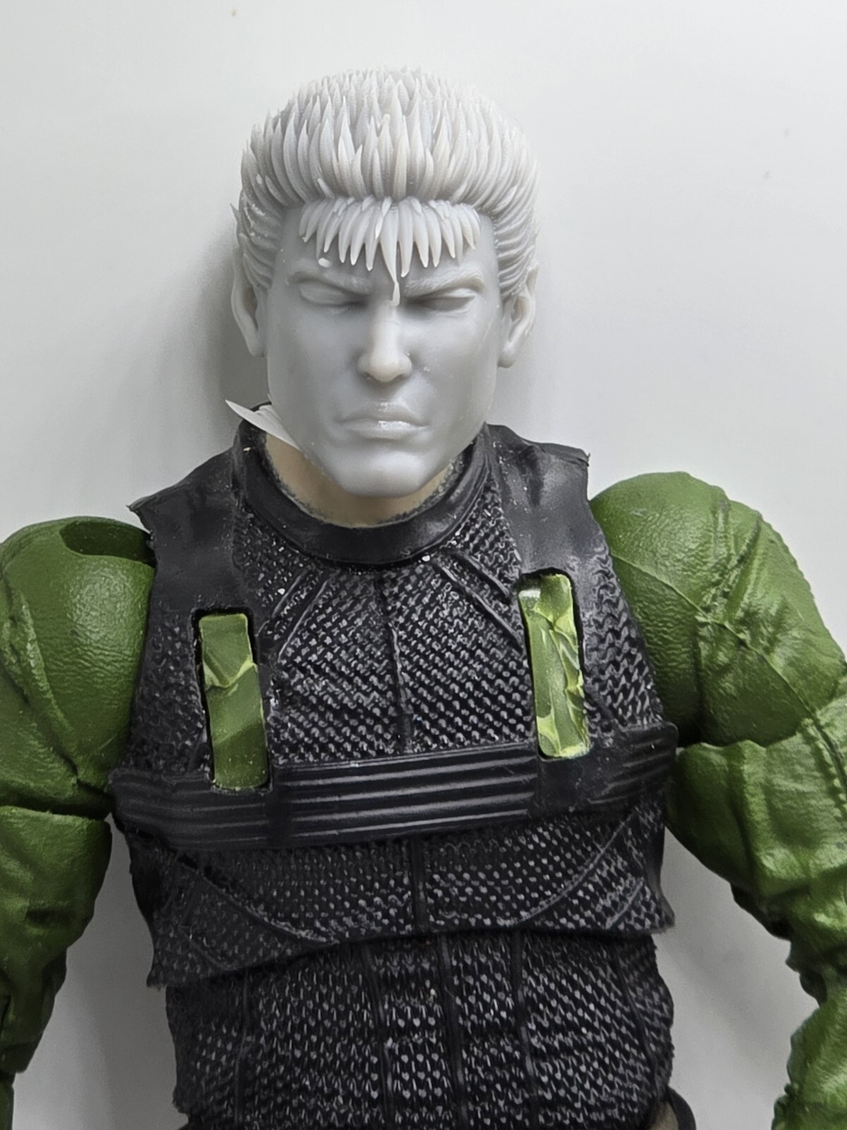 3d Printed  Video Game GUTS HEAD#2 1:10 7" SELECT DC MULTIVERSE COMPATIBLE 
