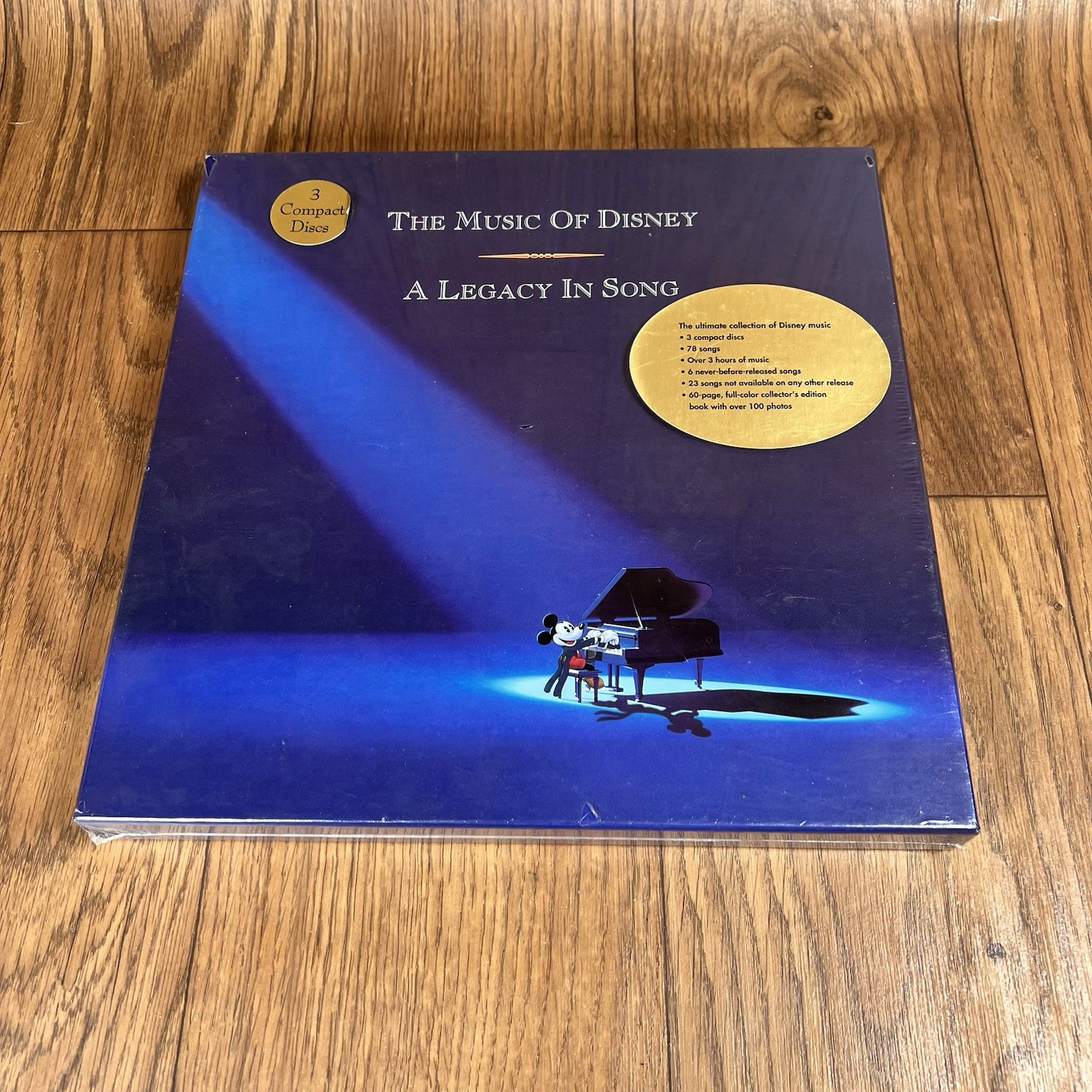 The Music of Disney A Legacy in Song 3 CD Box Set Sealed 1992 Book