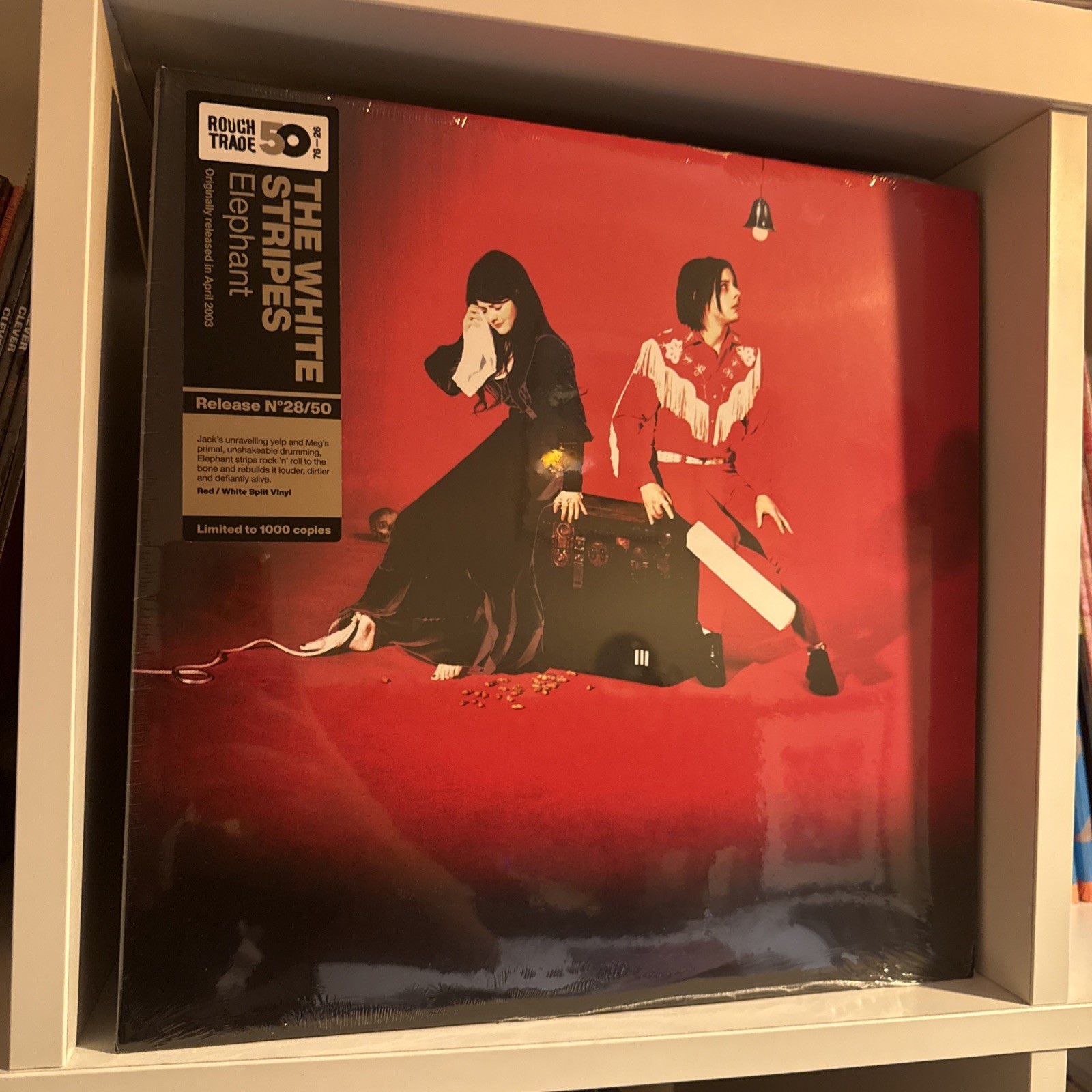 THE WHITE STRIPES Elephant ROUGH TRADE 50 EXCLUSIVE RED & WHITE VINYL 2 x LP SET