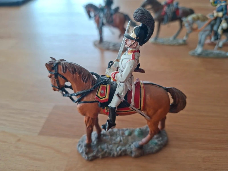 Figurine Del Prado – Homme de troupe, cavalerie de la garde, Russie, 1805