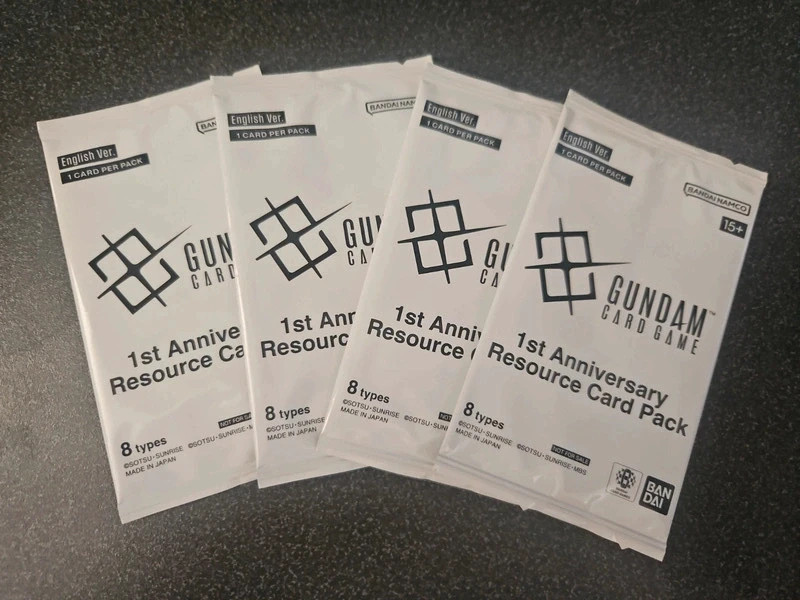 Gundam TCG - 1st Anniversary Resource Card Packs
