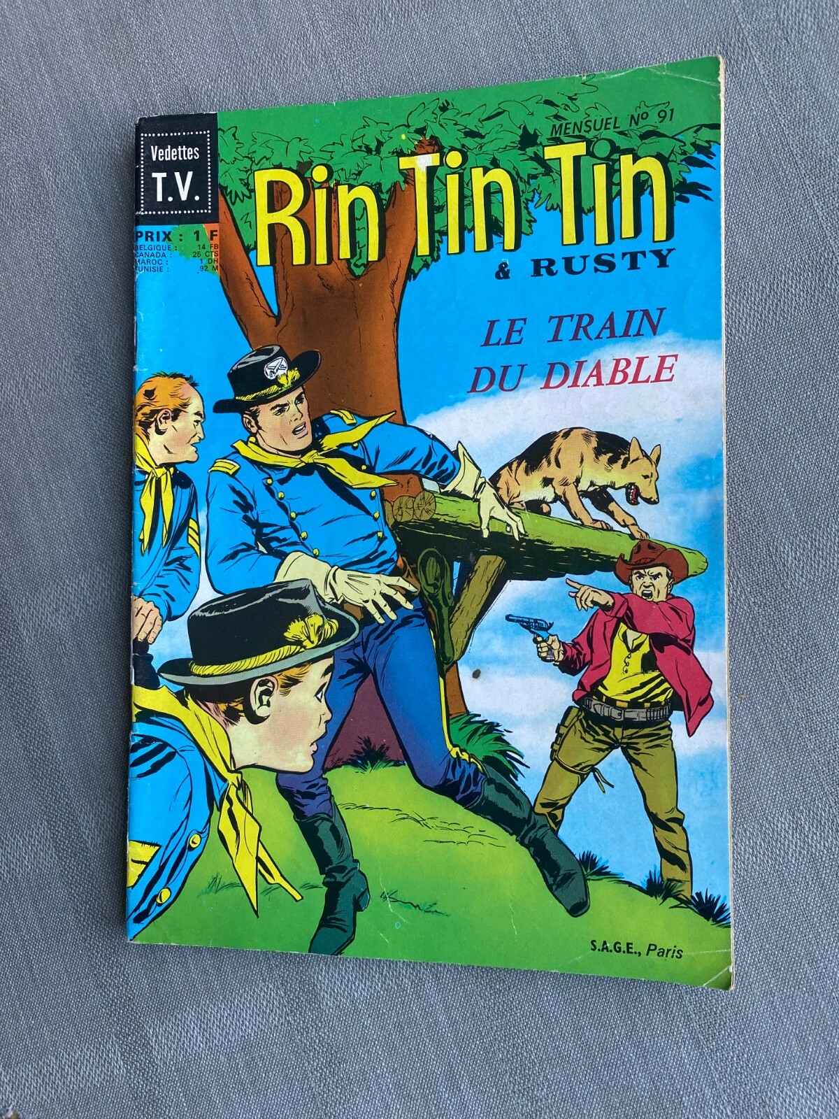 Rin Tin N° 91 1re Serie Stelle TV Edizione Snoopy 1967 IN Condizioni