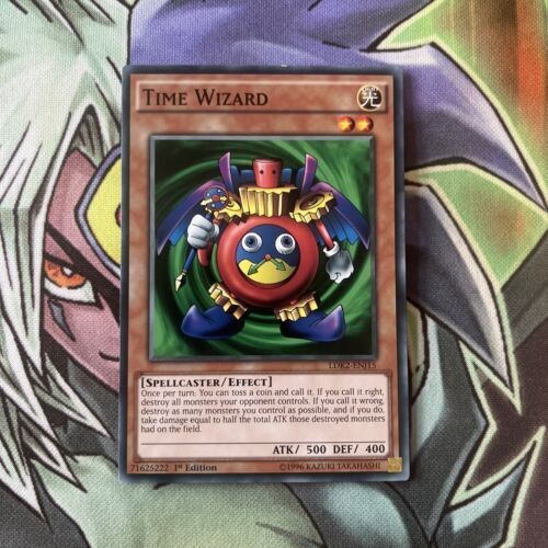 LDK2-ENJ15 Time Wizard Common 1st Edition Near Mint Yugioh Card