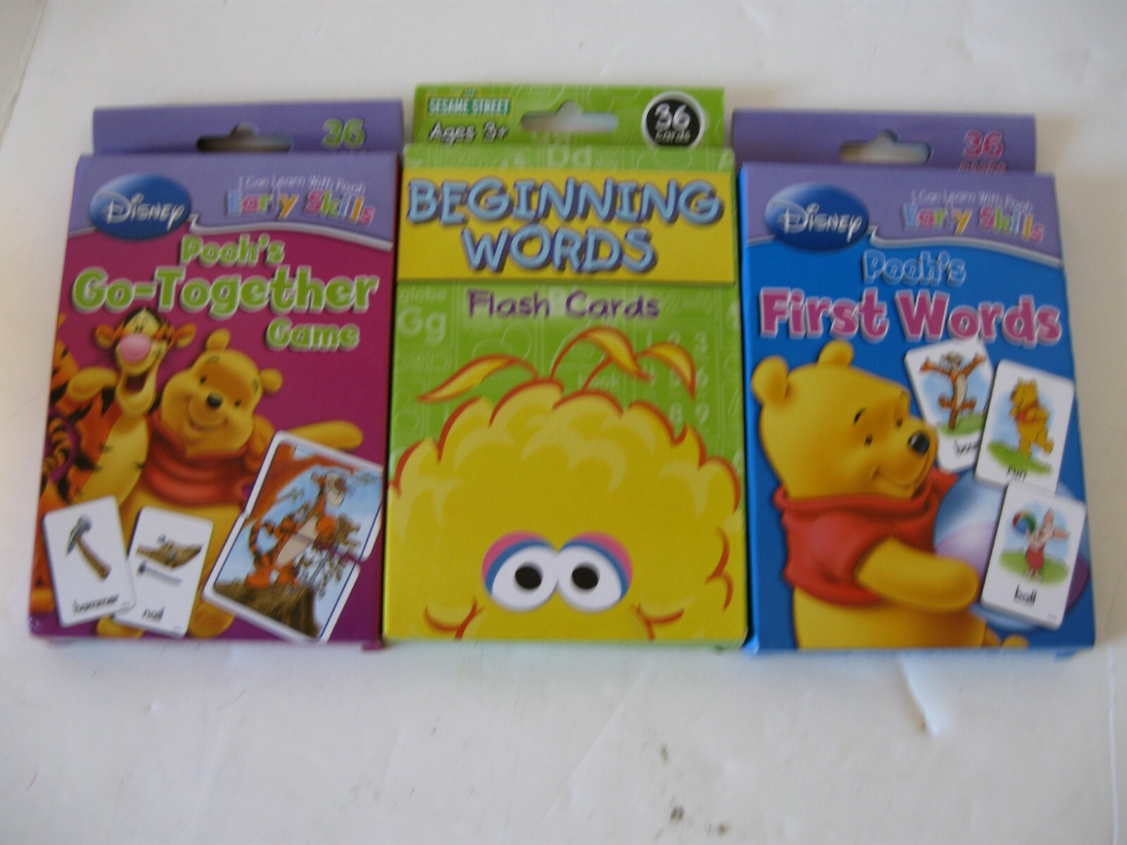 Disney & Sesame Street Stocking Stuffer Bundle, Flash Cards, Word Games