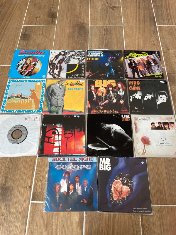 Lot vinyles 45 t rock hard rock