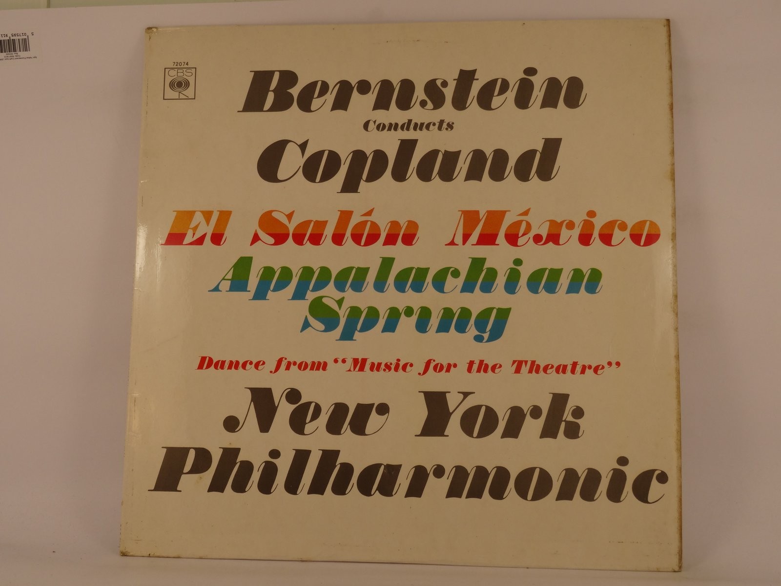 LEONARD BERNSTEIN COPLAND APPALACHIAN SPRING (431) LP CBS
