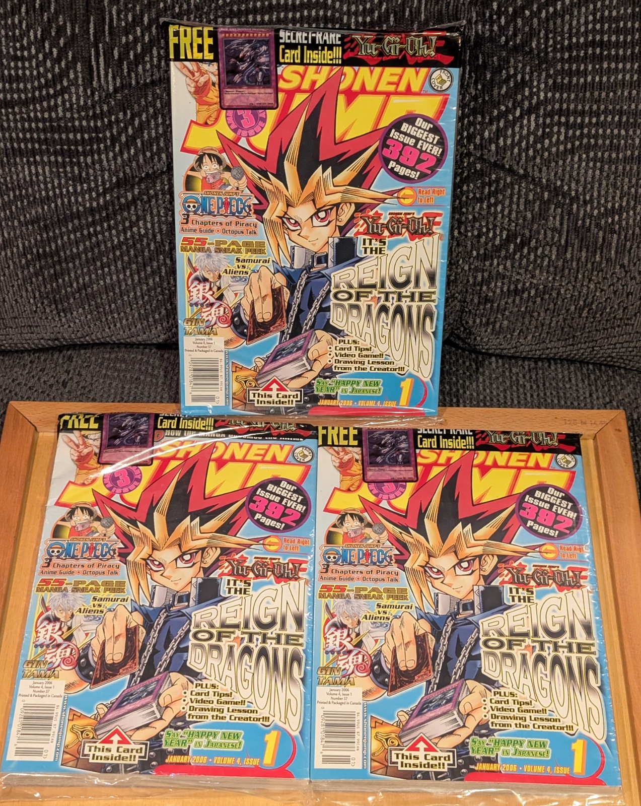 Shonen Jump Magazine Gennaio 2006 Volume 4 Numero 1 Blue-Eyes Ultimate Nuovo Sigillato x3