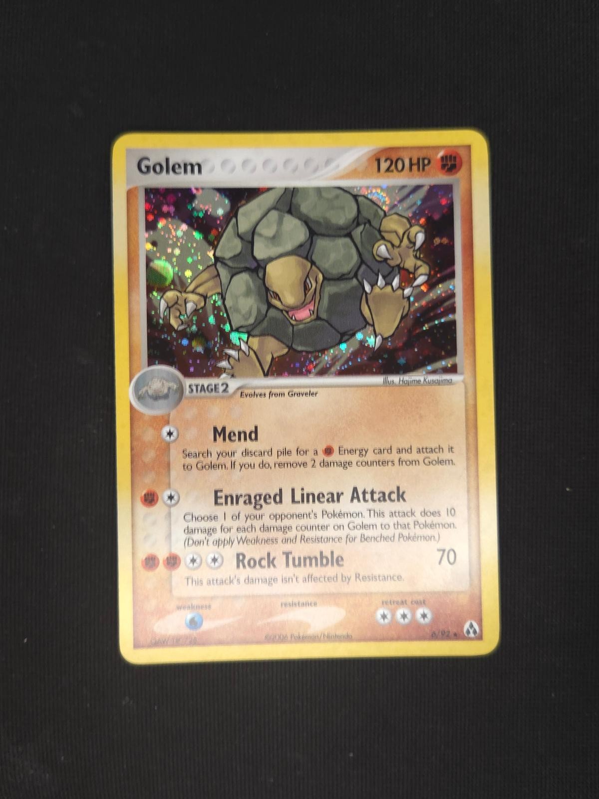 Golem 6/92 Holo Rare Legend Maker Pokemon NM