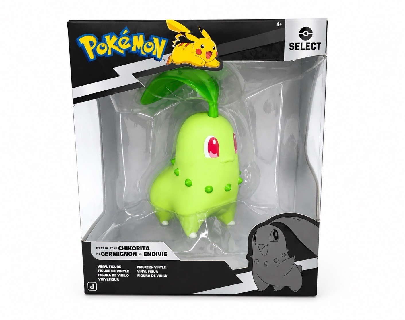Pokemon Select Chikorita Vinyl Figure Serie 4 Jazwares Nuovo Sigillato In Scatola
