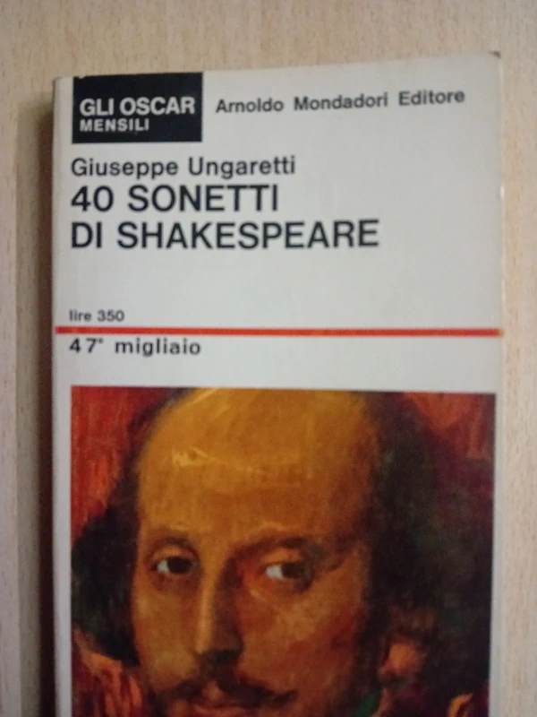 Libro Giuseppe Ungaretti. 40 sonetti di Shakespeare
