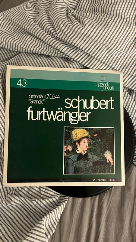 Franz Schubert Wilhelm Furtwängler I Grandi Concerti 43 vinyl LP