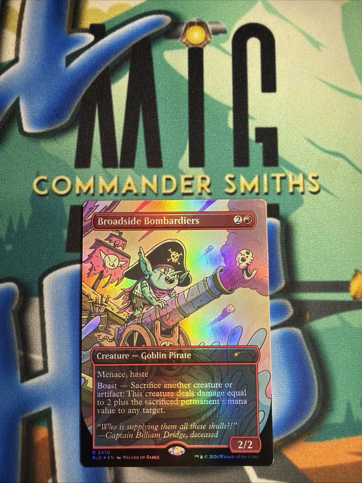 Broadside Bombardiers  ✨ Borderless FOIL  ✨ MTG NM Goblinstorm Secret Lair 2410
