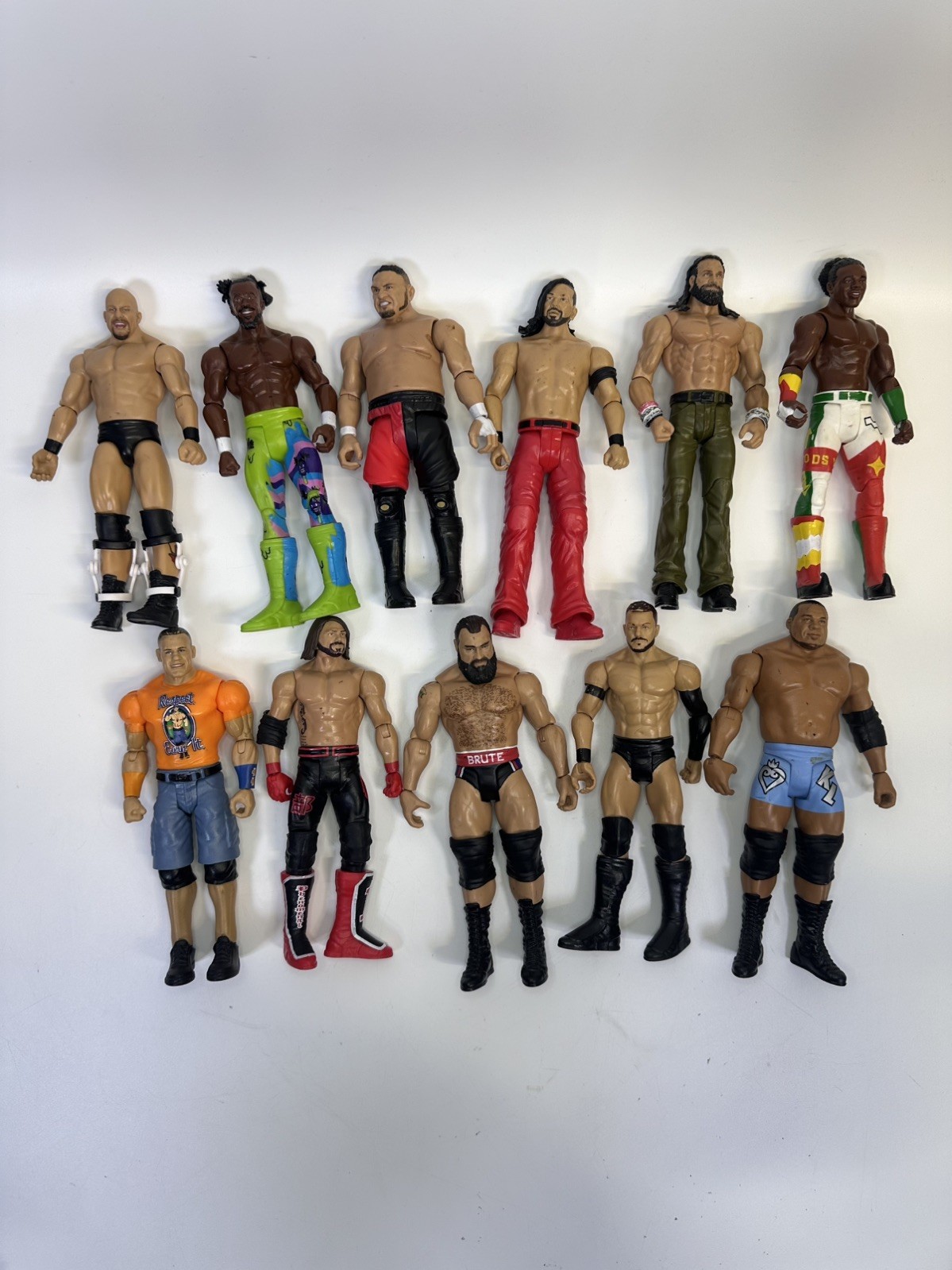 WWE Mattel Wrestling Action Figures Job Lot x11 2017 Mixed Wrestlers