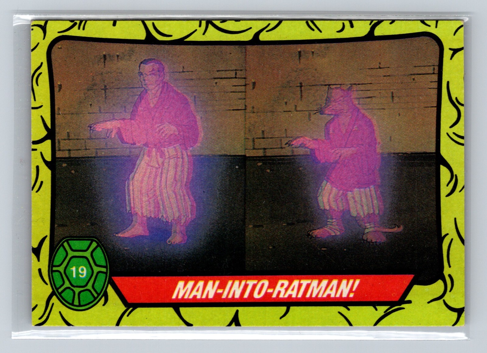 Topps Teenage Mutant Ninja Turtles Series 1989-1 Man-Into-Ratman!