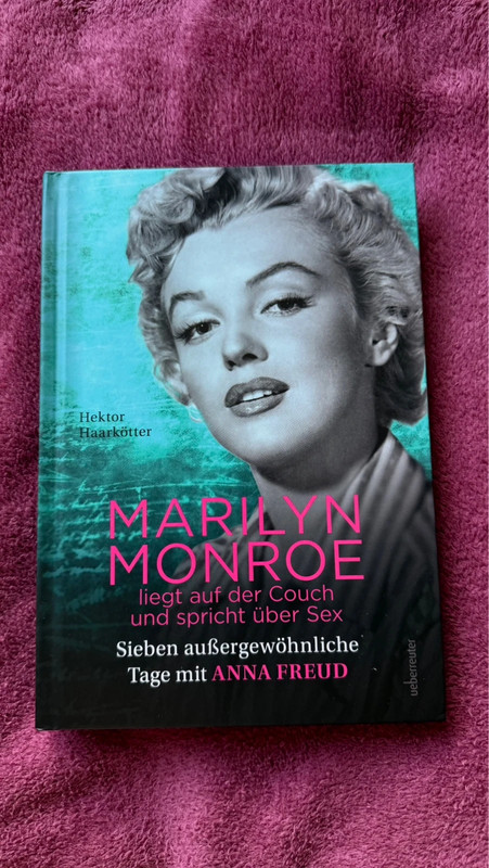 Hardcover Buch Marylin Monroe liegt auf der Couch und spricht über Sex, Anna Freud, Überreuter