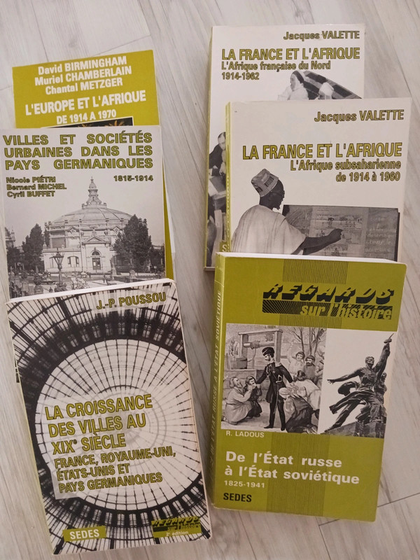 6 livres collection SEDES (universitaires)
