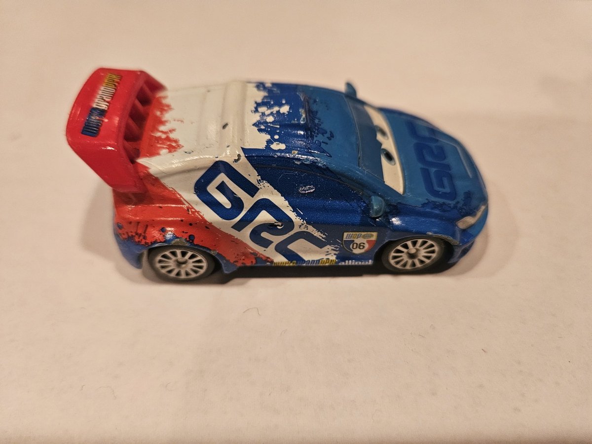 Disney Pixar Cars Raoul CaRoule – 1:55 Diecast GRC Racer by Mattel – Loose