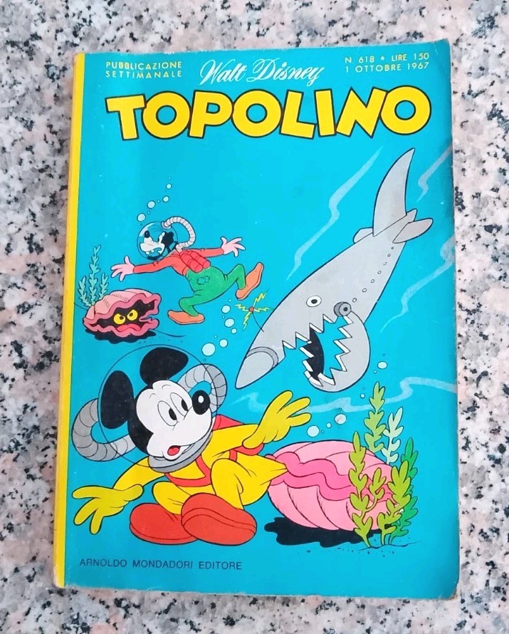 Disney Topolino n. 618 1967 "Il Piranka Kuka Baruka" Mondadori a colori