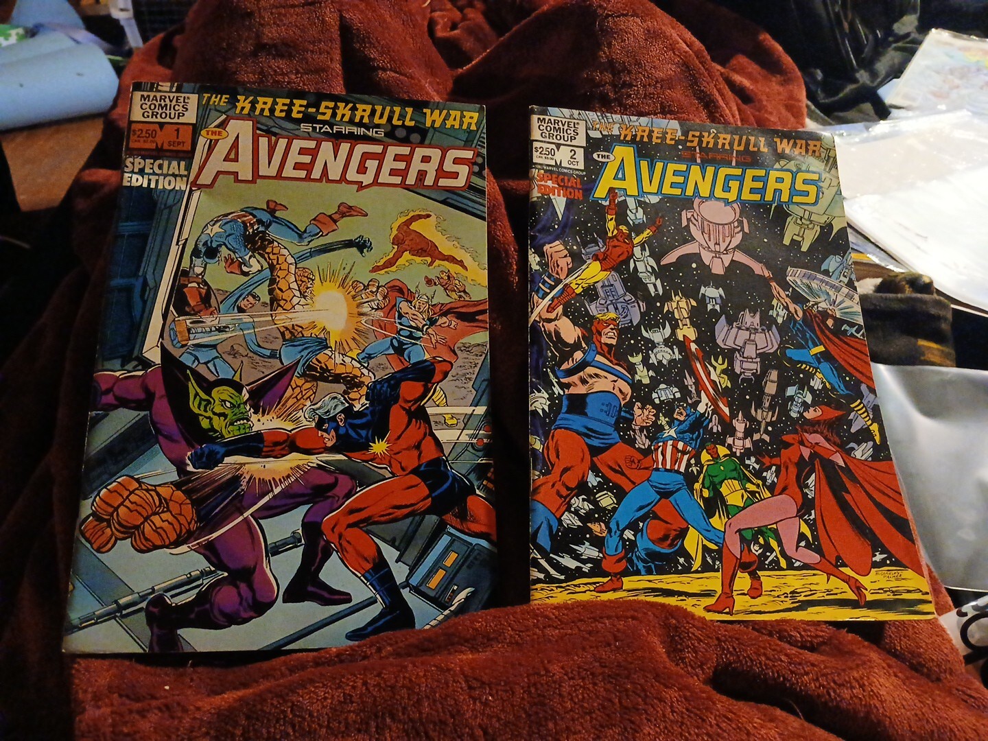 THE KREE-SKRULL WAR Edizione Speciale AVENGERS #1-2 SERIE COMPLETA 1983 Lotto Set