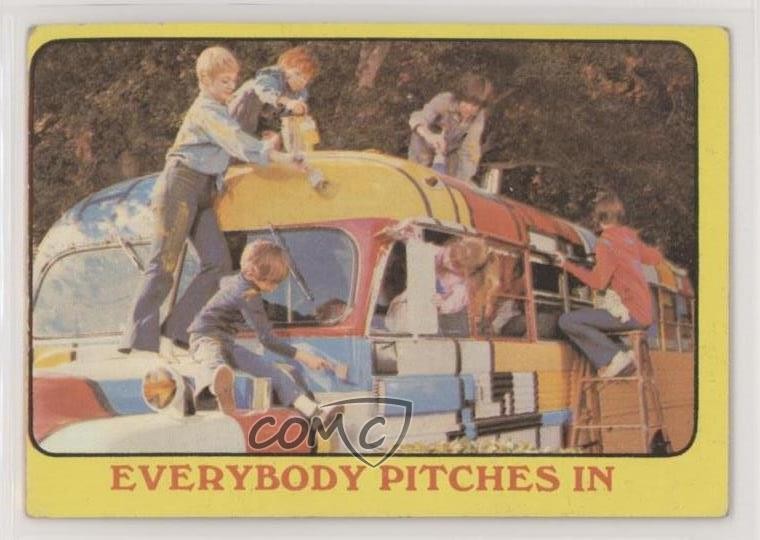 1971 Topps Partridge Family bordo giallo tutti lanciano in #53 1b8