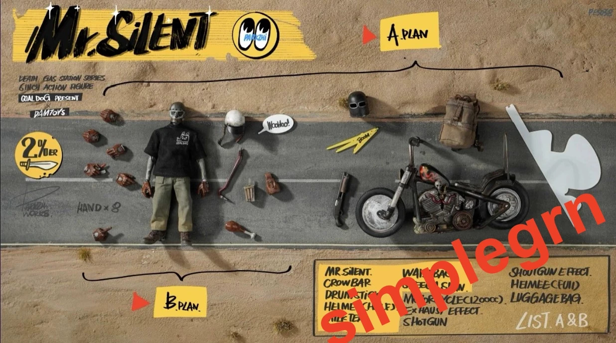 Modellino DAMTOYS Coal Dog PES038 1/12 Death Gas Station Mr. Silent DX Ver.