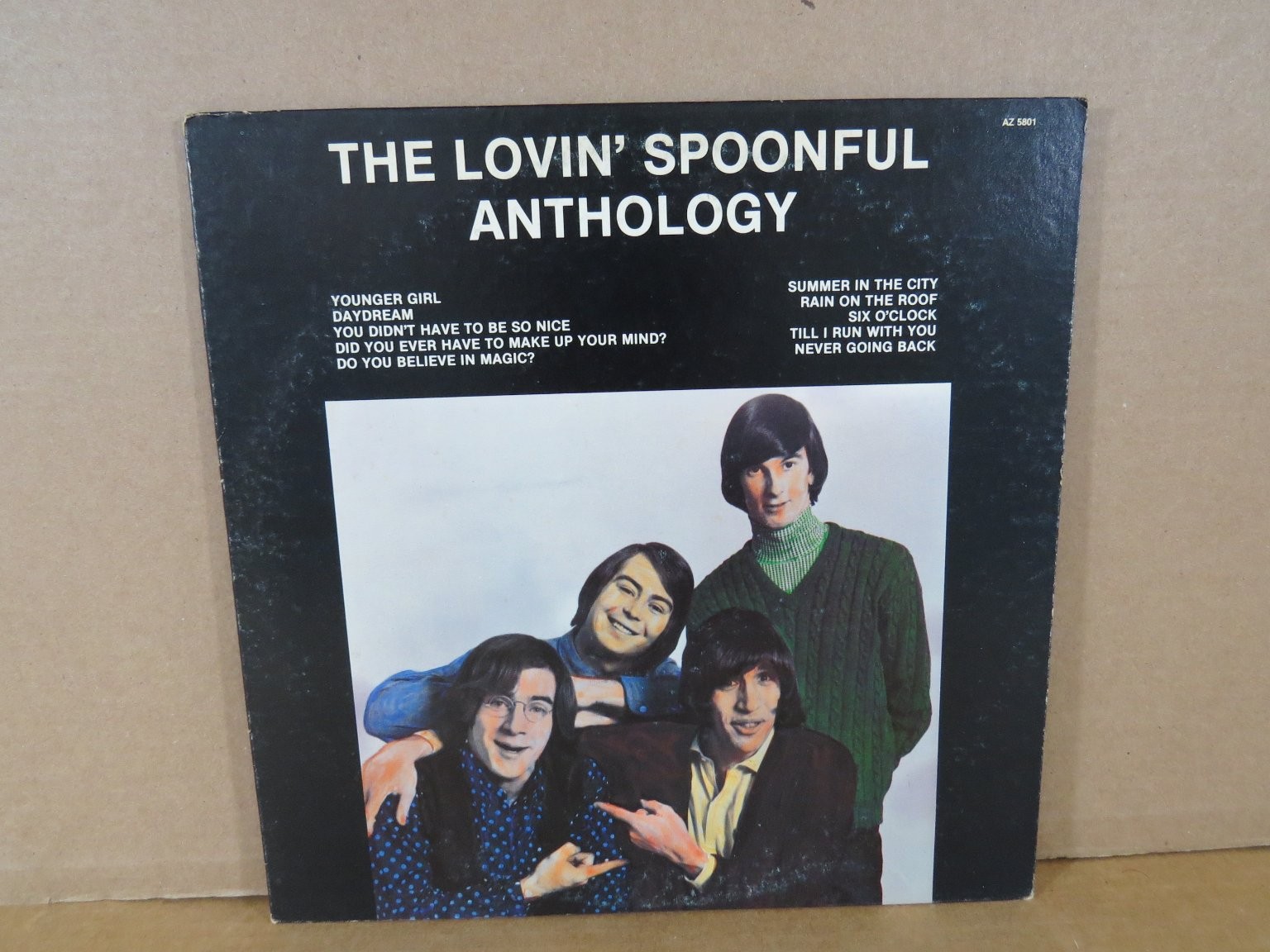The Lovin' Spoonful - Anthology LP Record 1983 Azzurra Music Pop Rock 33 RPM EXC