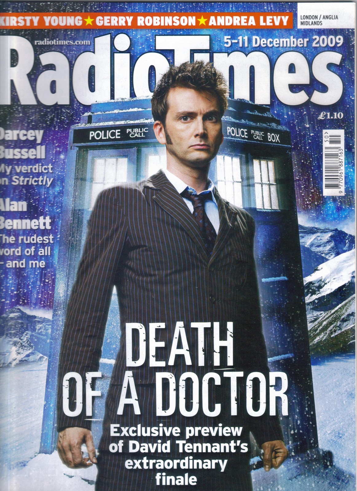 Radio Times December 2009 Doctor Who David Tennant cover series finale