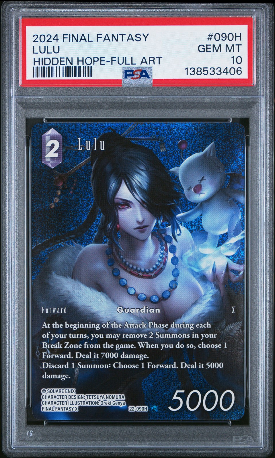 2024 FINAL FANTASY HIDDEN HOPE FULL ART #090H LULU PSA 10