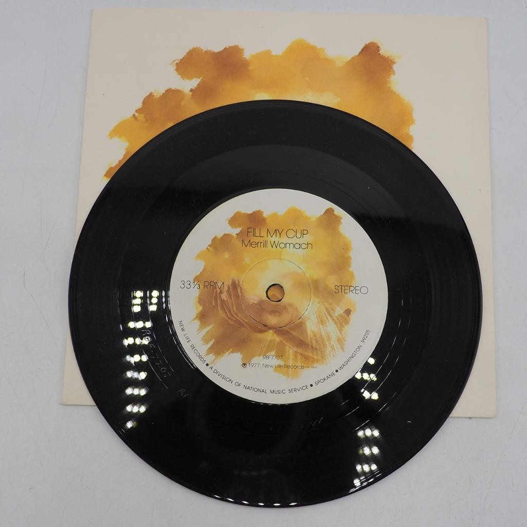 Merrill Womach Fill My Cup Vinyl Record 45 RPM