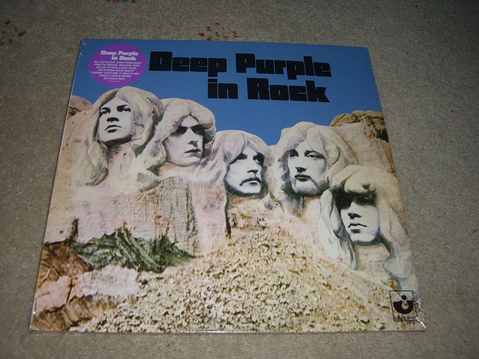 Deep Purple In Rock Purple Vinyl Harvest Records Reissue 2018 sealed