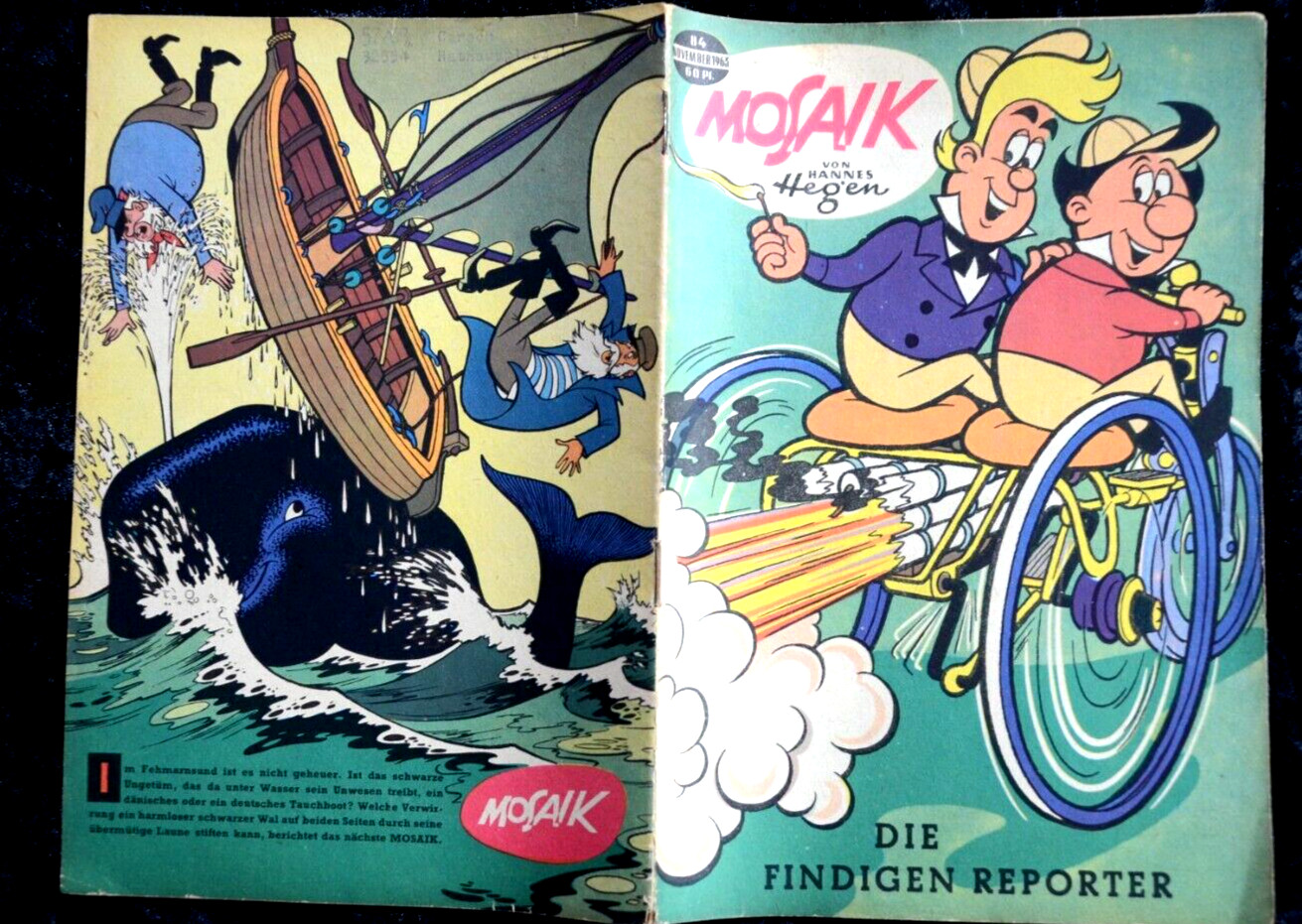 Originale Mosaico Hannes Hegen No. 84 La Findigen Reporter DDR 1963