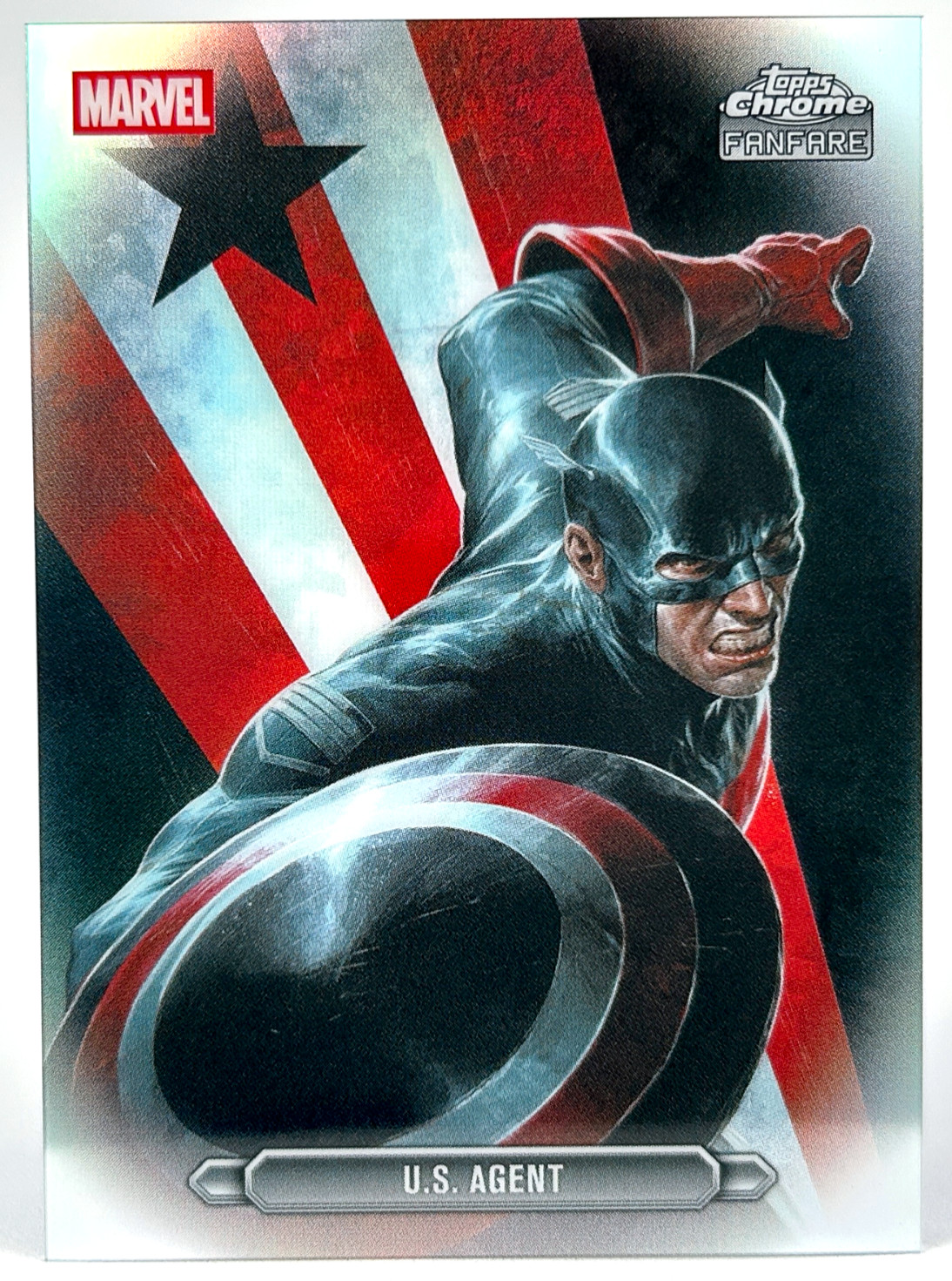 US AGENT 2026 Topps Chrome Marvel Fanfara Card Rifrattore