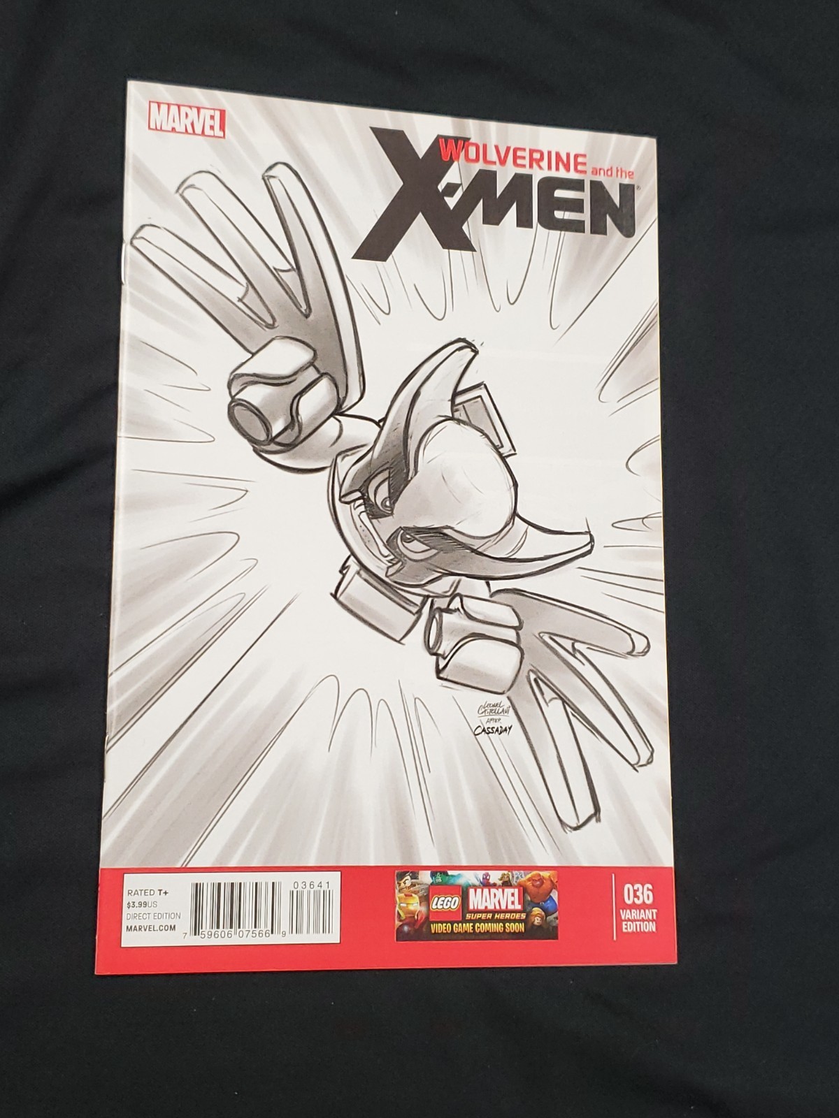 Wolverine e gli X-Men #36 2011 1:100 Castellani LEGO variante schizzo Marvel