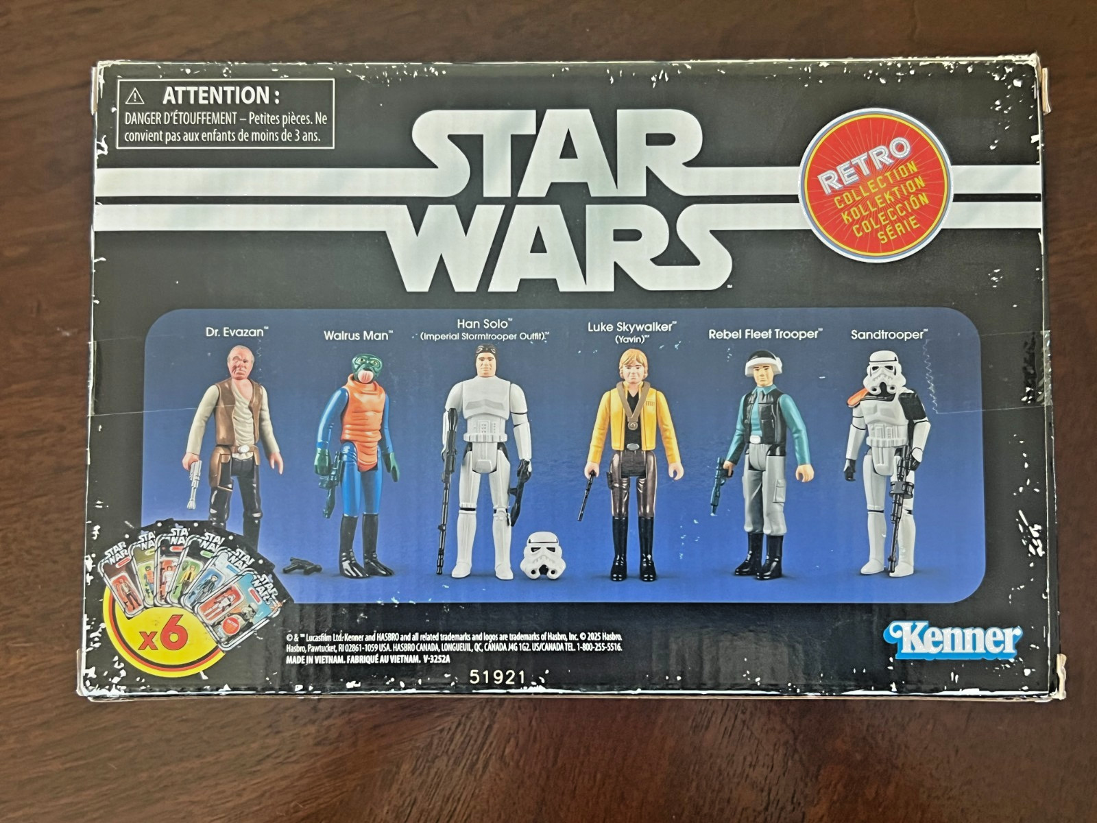 2025 STAR WARS RETRO COLLECTION A NEW HOPE  MULTI PACK-6 3.75” FIGURES NIB