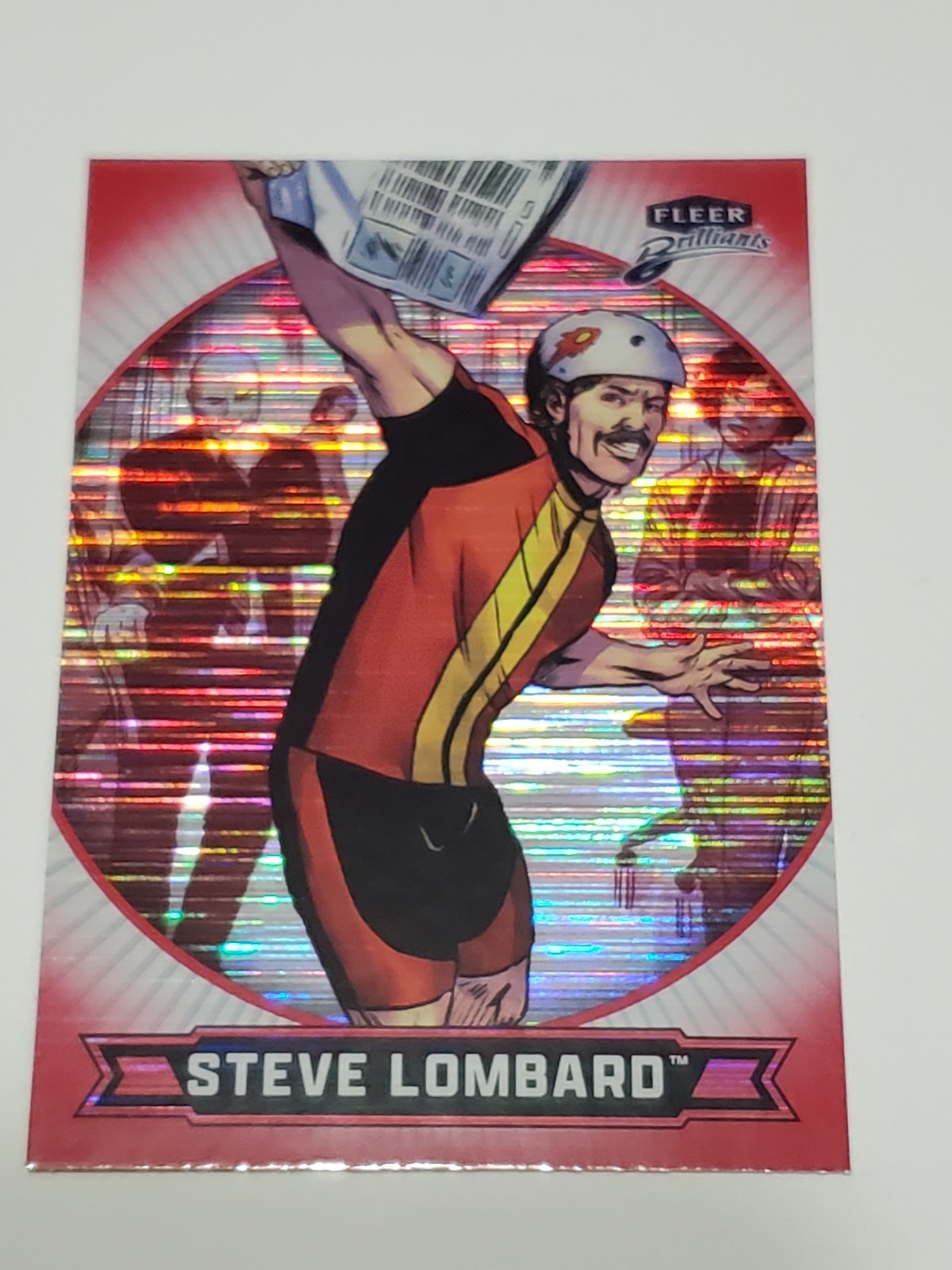 Fleer Brilliants Superman - Steve Lombard #5 Red Heat Vision Parallel 0901/1938