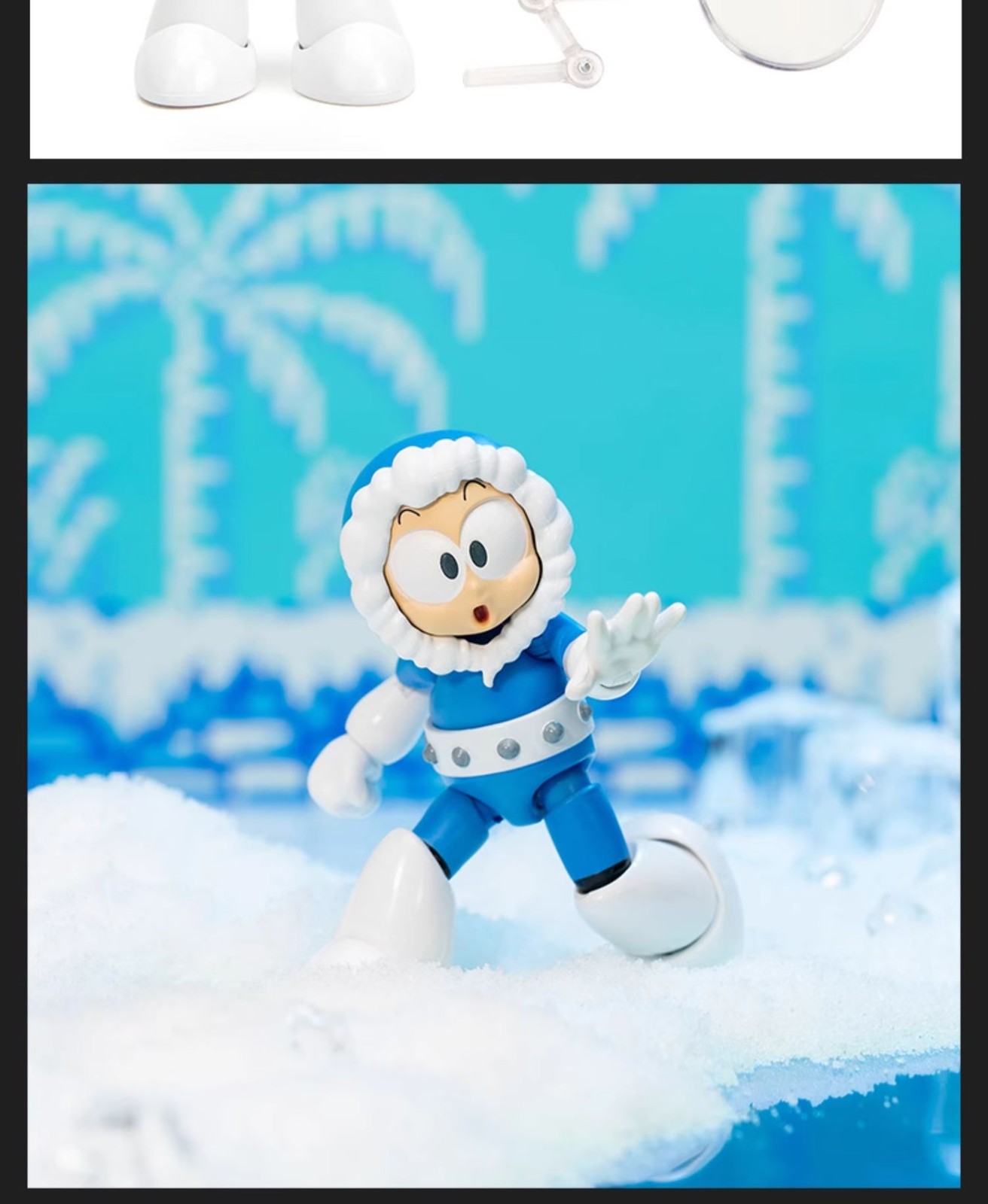 Jada Toys Mega Man Ice Man Modellino Articolato Scala 1/12
